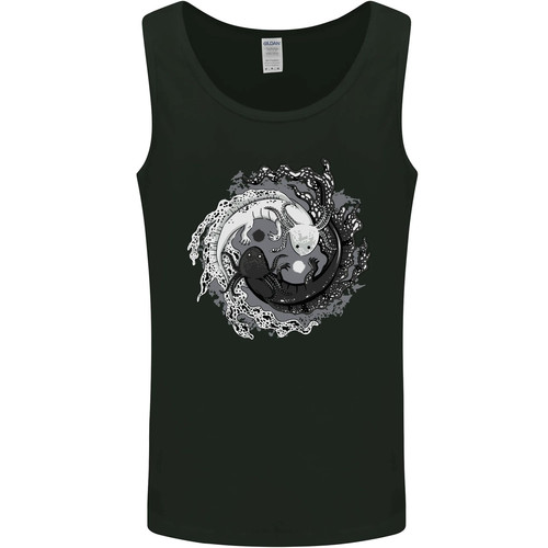 Axolotl yin yang mens vest - yang,