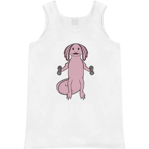 Axolotl lifting weights - lifting, weights'