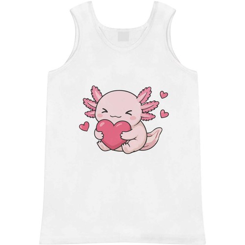 Axolotl cuddling heart adult - 'axolotl,