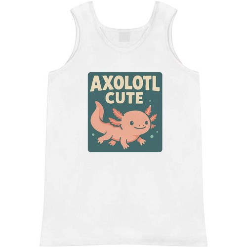Axolotl cute adult vest - 'axolotl, cute'