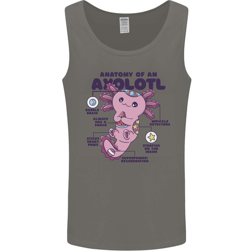 Axolotl anatomy mens vest - axolotl,
