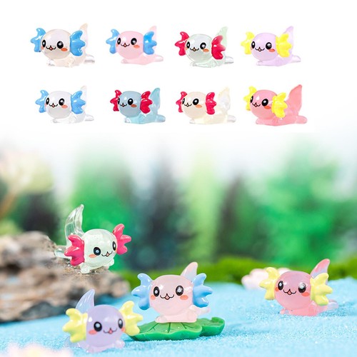 Axolotl miniature figurines - 8x,